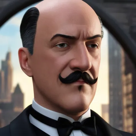 Hyperrealistic art of <lora:Alfred Pennyworth:1.2>
Alfred Pennyworth a cartoon man in a tuxedo and bow tie In Gotham City, Extremely high-resolution details, photographic, realism pushed to extreme, fine texture, incredibly lifelike