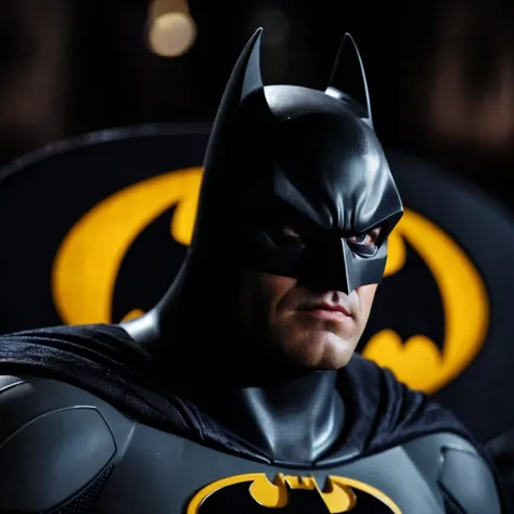 cinematic film still of <lora:Batman:1>
Batman batman logo on a black background In Gotham City Universe, shallow depth of field, vignette, highly detailed, high budget, bokeh, cinemascope, moody, epic, gorgeous, film grain, grainy