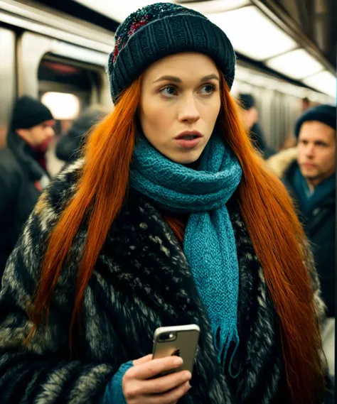 <lora:dollylittle_sdxl_v1.2-000014:1.1>  ( cinematic:1.3) still photo of a ((ohwx woman)), checking her (iphone) on a manhattan ...