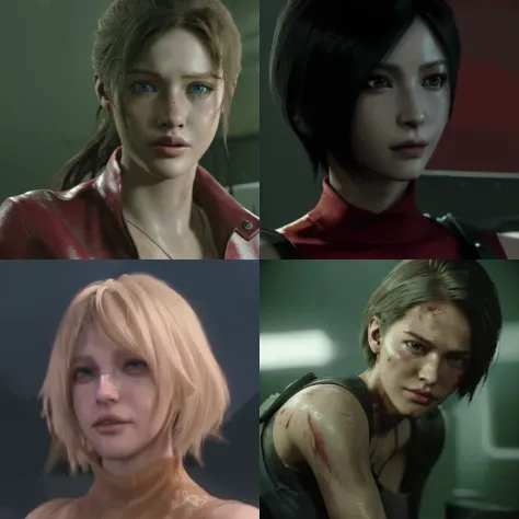 Resident Evil Characters from Cutscenes