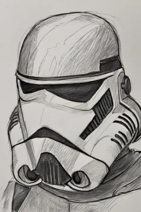 ,  (Pencil_Sketch,  messy lines,  greyscale,  traditional media,  sketch),  Pencil_Sketch,  solo,  1boy,  male focus,  armor,  helmet,  power armor,  star wars,<lora:EMS-150400-EMS:1.000000>