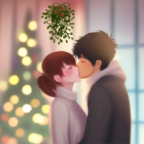 Kiss under the Mistletoe LoRA XL