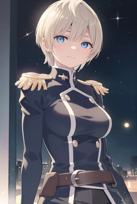 tenkaizumo, <lora:tenka izumo manga-lora-nochekaiser:1>,
tenka izumo, short hair, blue eyes, blonde hair, smile,
BREAK thighhighs, gloves, jewelry, earrings, boots, shorts, belt, uniform, military, military uniform, thigh boots, epaulettes,
BREAK outdoors,...