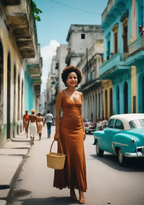 Photography in (stvmccrr style), streetlife in Havana, analog film, film grain, kodachrome, rich colors, humane emotive photography, intricate details, natural lighting, 8k, hdr, masterpiece, award winning photography