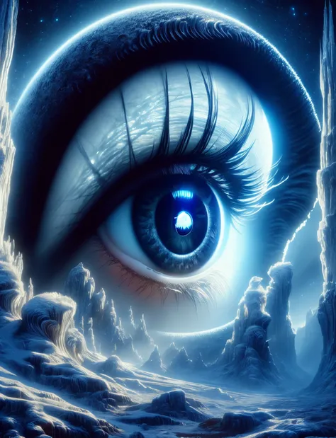 digital art, semi realistic hyper detailed masterpiece, dynamic, awesome quality,DonMSn0wM4g1c, cyclope, one-eyed giant, mythological creatures, enormous and powerful, singular eye in the middle of the forehead, fierce and intimidating appearance, known fo...