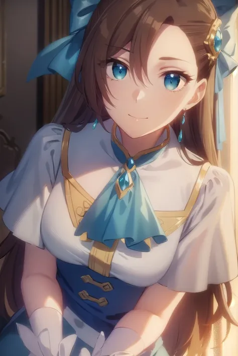 catarinaclaes, <lora:catarina claes s2-lora-nochekaiser:1>,
catarina claes, long hair, bangs, brown hair, blue eyes, asymmetrical bangs, smile,
BREAK hair ornament, gloves, dress, bow, jewelry, jacket, short sleeves, hair bow, earrings, white gloves, brace...