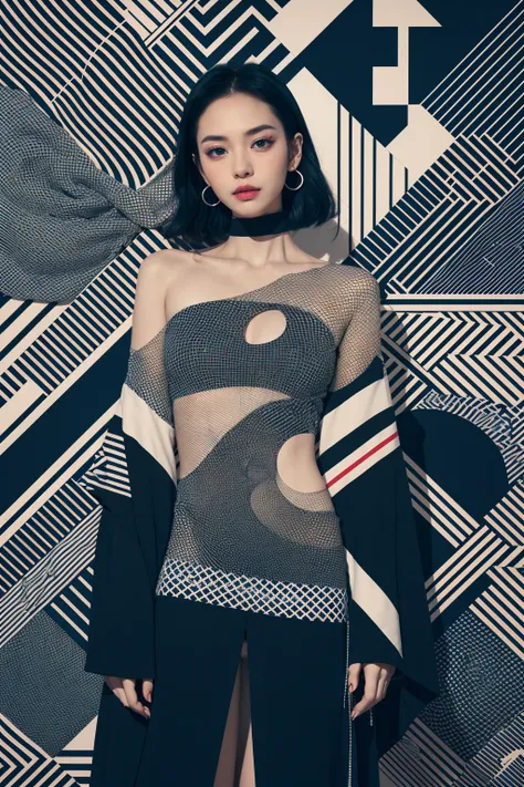 Geometric design style几何设计风格lora
