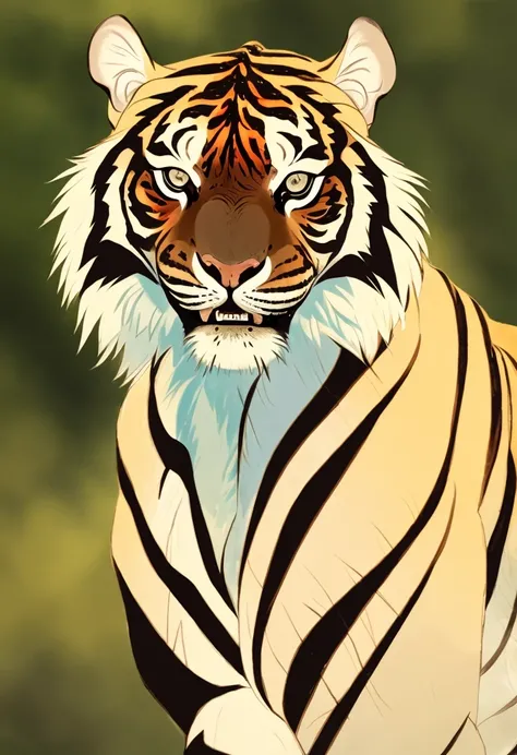 a tiger,  <lora:AnimaliaStyle-000005:.7>