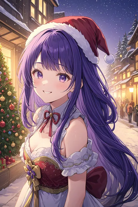 ultra-detailed,(best quality),((masterpiece)),(highres),original,extremely detailed 8K wallpaper,(an extremely delicate and beautiful),
anime,
1girl,raiden shogun,purple hair,solo,looking at viewer,smile,
BREAK
ambient occlusion,rim lighting,bustling,The ...
