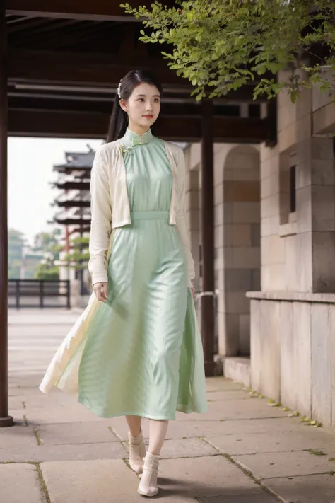 【Realistic】江南风格淡绿旗袍  Dress / Cheongsam / Qipao