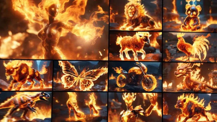 XL Special effects fire art style