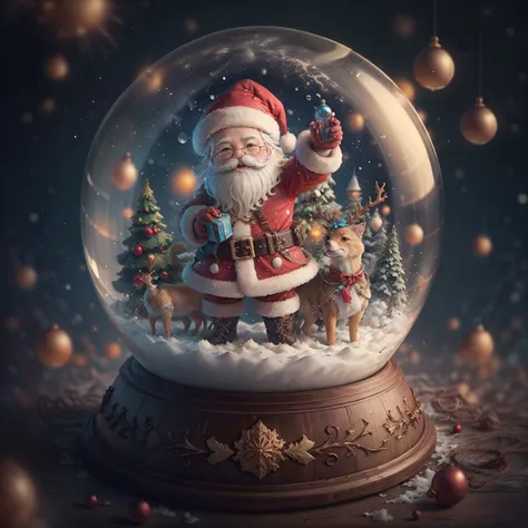 Christmas crystal ball