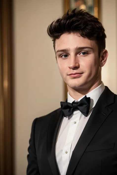 (masterpiece,  best quality:1.2),  man,  smirk,  solo,  1guy,  (depth of field:1.1),  ,  photo of person,  black tie,  suit,  dress shirt,  bowtie,  (((medium shot))),  hands on pocket,  at the city,  night,  masterpiece,  highness,  perfect face,  perfect...