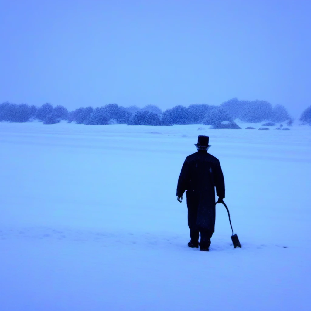 a man in a beach <lora:winter_weather:3>