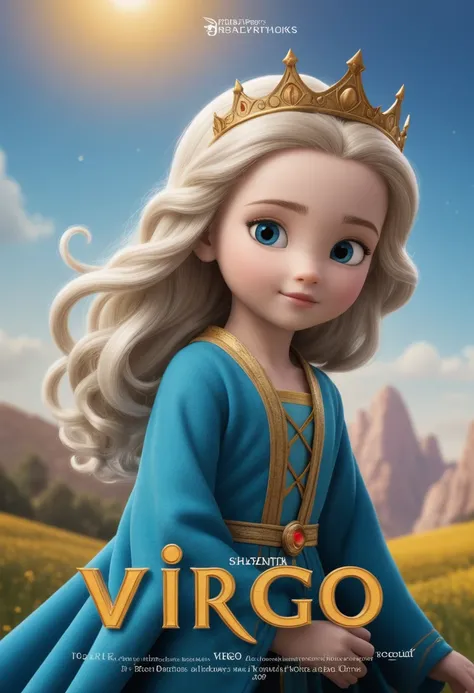 (movie poster with title and text graphics:1.3) (under the title banner text logo "VIRGO":1.5), render style, Shazam (by Nicoletta Ceccoli:1.2), dreamworks animation, natural lighting, adorable disney and pixar design, flat colors, 4k, modern disney dreamw...