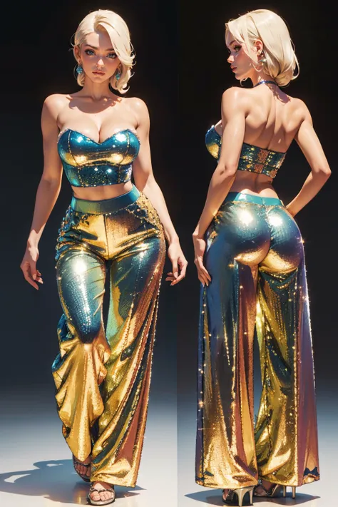 Glitter Pants and Bustier - Requested