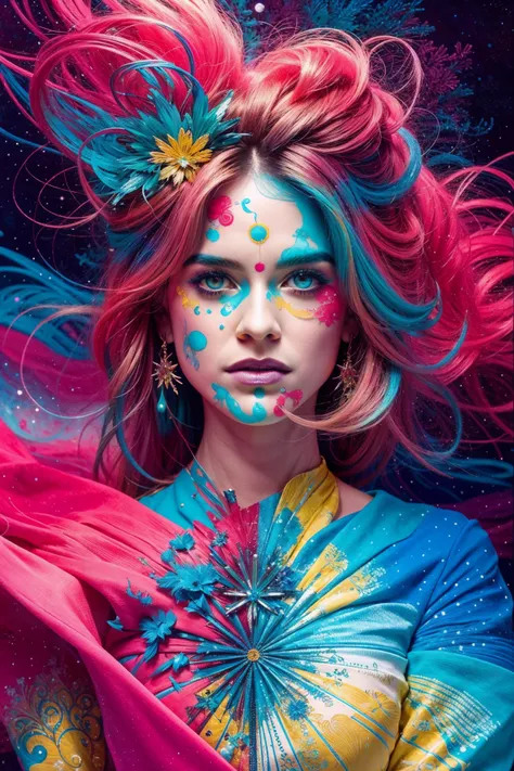 Surreal celestial character artwork in the style of Chris Ofili, Alberto Seveso and alena aenami <lora:Alice_Eve_640x960:0.85>