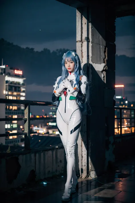 [Realistic] <EVA> Ayanami Rei long hair plugsuit cosplay costume |《EVA》绫波丽 长发 战斗服 cos 服