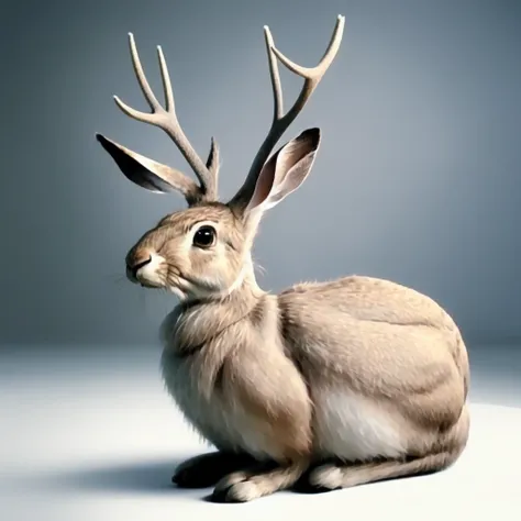 <lora:Jackalope_v1:0.5>, Jackalope, realistic, JKLP, deer