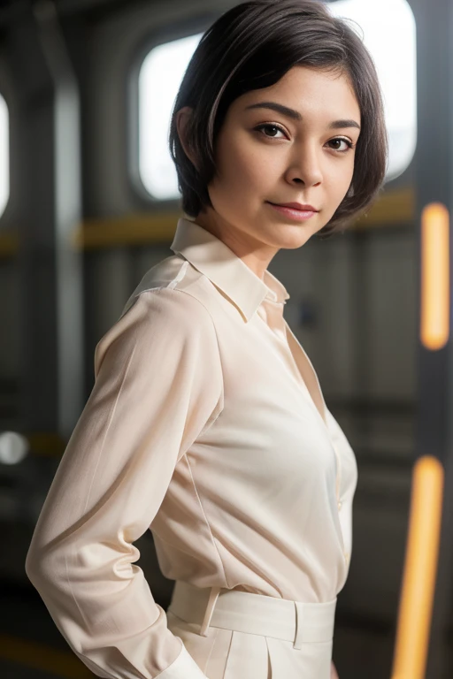 ZieM3rTTXV1B,
a beautiful smiling woman posing for masterpiece photo, wearing  a  black formal business suit with a white blouse, standing in a factory,
(professional photo shooting), (high buget photo), (extremely detailed skin), (flawless skin), (model p...