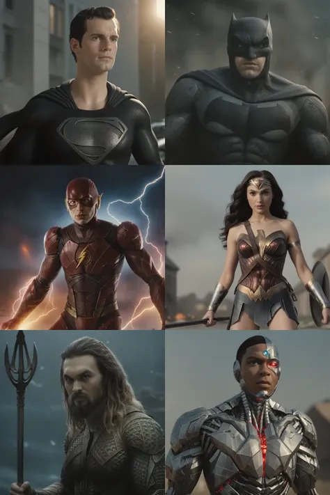 Zack Snyder's Style and Characters | Superman, Batman, Wonder Woman, The Flash, Aquaman and Cyborg