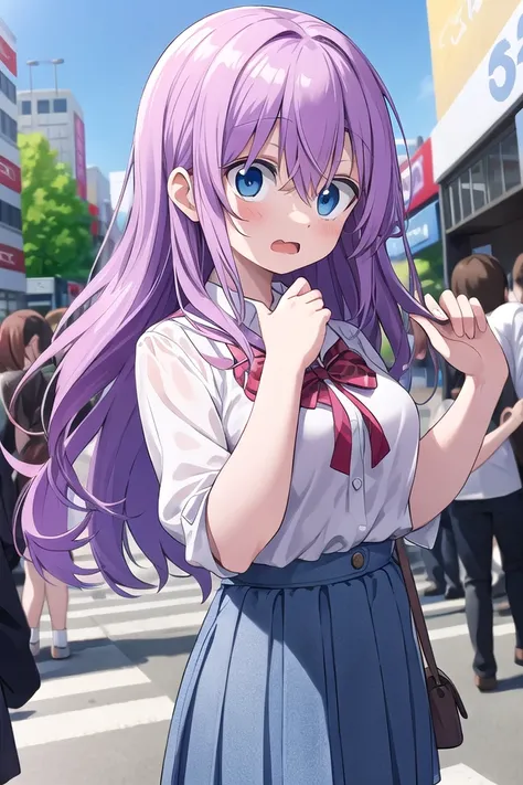 <lora:surprised_v200:1>
insanely detailed, absurdres, ultra-highres, ultra-detailed, best quality,
1girl, solo, nice hands, perfect hands,
BREAK,
(wearing school uniform),
surprised, open mouth, wavy mouth,
cute pose, cowboy shot,
BREAK,
slender, kawaii, p...