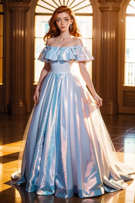 Blue Sparkle Ballgown