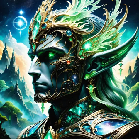 hyper detailed masterpiece, dynamic, awesome quality,DonM3lv3sXL astral heavenly realm <lora:DonM3lv3sXL-000005:0.85>