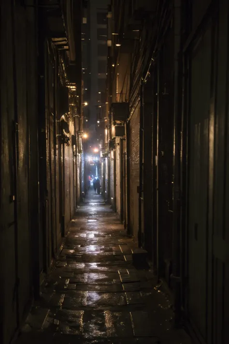 no humans,outdoors,<lora:dirty alley_v1:0.5>, ruanyi046,dirty alley,night,dark,dim lighting,, (8k, RAW photo, best quality, masterpiece:1.3),(realistic, photo-realistic:1.37),realistic skin texture,(photorealistic:1.3),(hyperrealistic:1.2), 1 cute girl,sol...