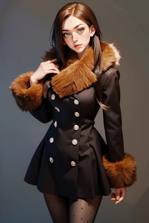 Fur Trim Jacket/Dress