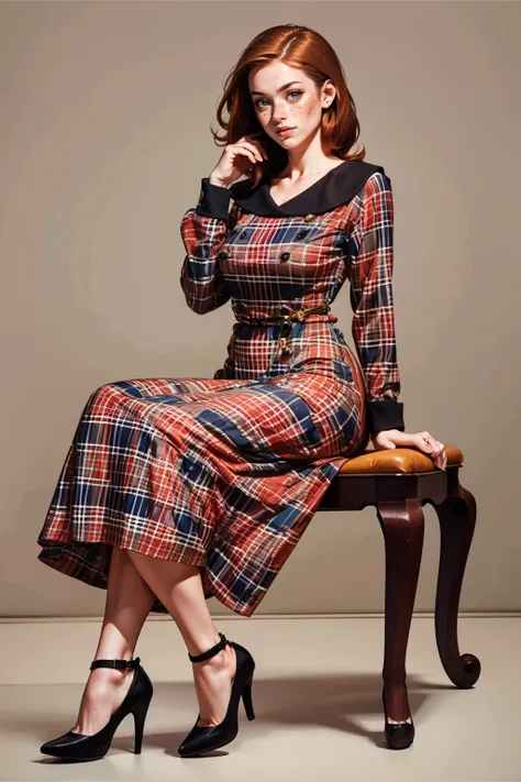 Vintage Plaid Dress