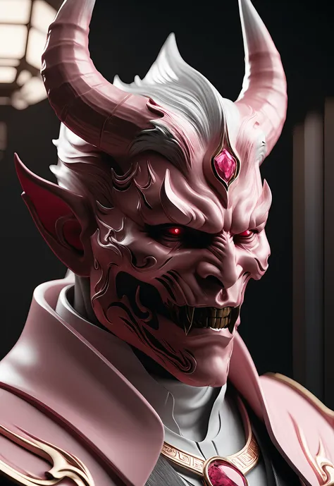 shinjuku yenaiartist, devil character of evil spirits | delen demon, in the style of unreal engine 5, hyper - realistic sci - fi...