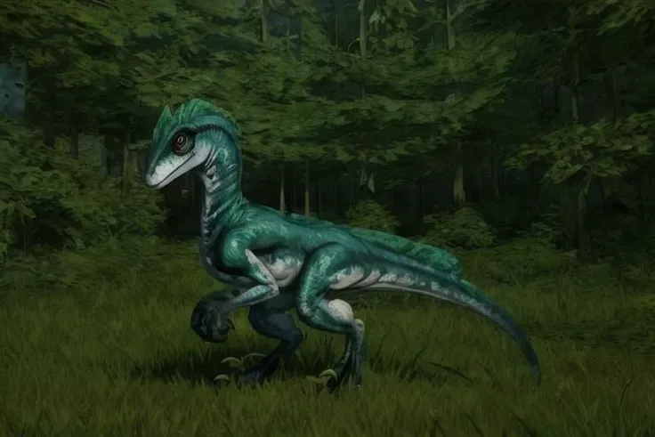 deinonychus, forest