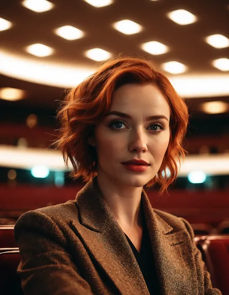 cinematic photo professional fashion close-up portrait photography of a beautiful (((ohwx woman))) at Auditorium during Night, Nikon Z9   <lora:hendricks_dreambooth_lora_v2b:1> . 35mm photograph, film, bokeh, professional, 4k, highly detailed