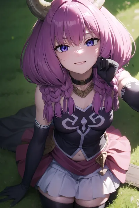aura the guillotine, <lora:aura the guillotine v2-lora-nochekaiser:1>,
aura the guillotine, long hair, (purple eyes:1.1), purple hair, braid, horns, twin braids, smile,
BREAK skirt, thighhighs, gloves, choker, black gloves, elbow gloves, magical girl,
BREA...