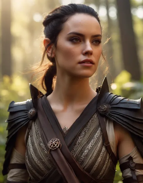 cinematic photo bust shot of (((ohwx woman))) a dark elf witch in field, sunny, highly detailed, d & d, fantasy, highly detailed, digital painting, trending on artstation, concept art, sharp focus, illustration, global illumination, ray tracing, realistic ...