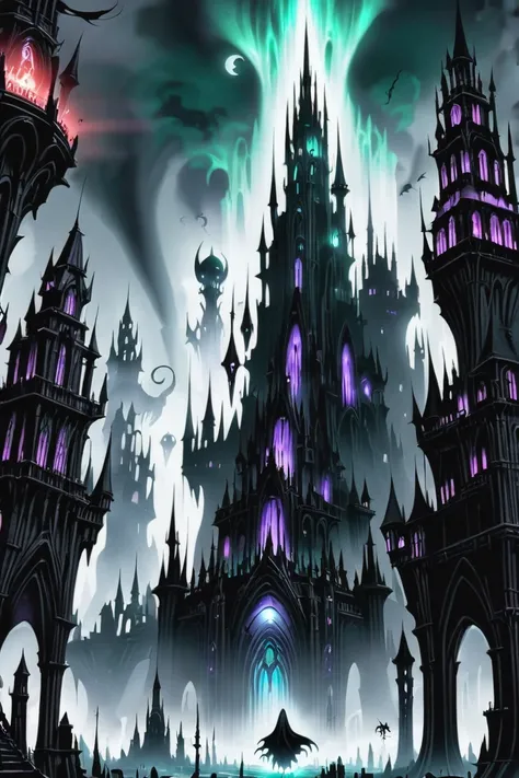 fantasy, ghostly fantasy megacity outside of the multiverse<lora:EnvyBetterHiresFixXL01:0:hr=1><lora:EnvyGothicXL01:1>