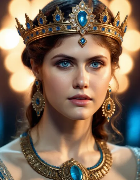 cinematic photo highly detailed portrait of (((ohwx woman))) as an elegant goddess, ornate crown, beautiful symmetrical face, digital painting, artstation, concept art, smooth, clear focus, illustration, greg rutkowski, artgerm, global lighting, detailed a...
