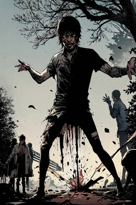 Walking Dead Comics Style Lora
