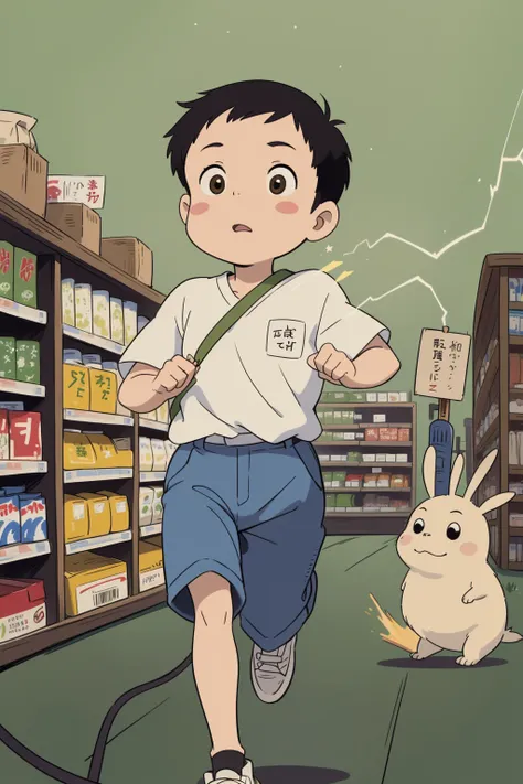 ((sticker design, electric green background)), old man, short hair, chambray shirt with chinos., (masterpiece, best quality:1.6), grave of the fireflies, Stars in the sky, Grocery store, running, Enchanted,