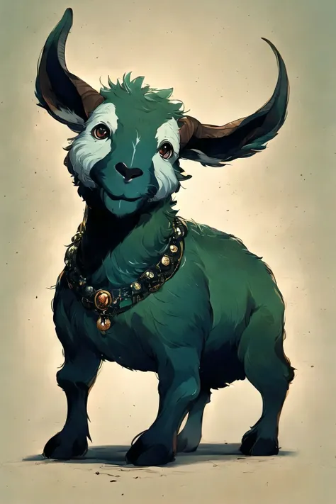 a goat, anime style, (no humans:1.9), <lora:MadeJourney_v1:1.0>