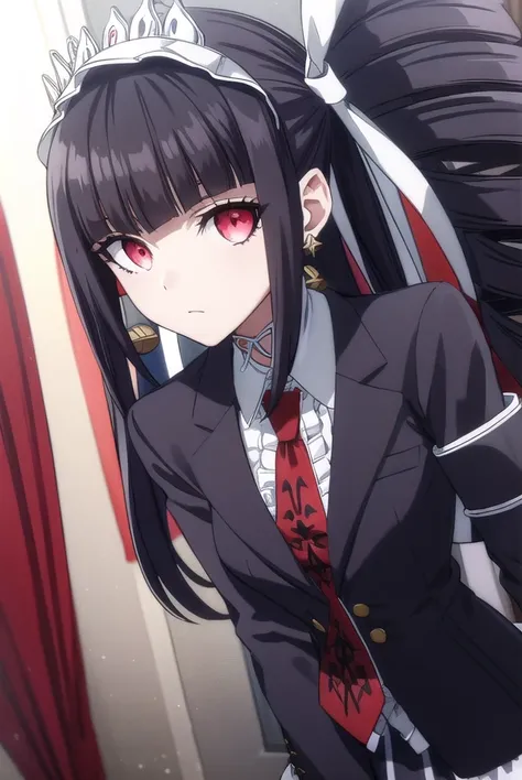 celestialudenberg, <lora:celestia ludenberg s1-lora-nochekaiser:1>,
celestia ludenberg, long hair, bangs, black hair, (red eyes:1.3), long sleeves, twintails, drill hair, twin drills,
BREAK skirt, shirt, black hair, long sleeves, jewelry, jacket, earrings,...