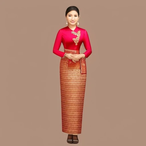 Myanmar Traditional wedding outfits