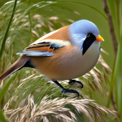 Bird - Panurus biarmicus (Bearded reedling)