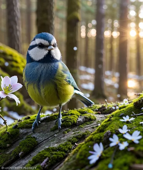 Eurasian blue tit