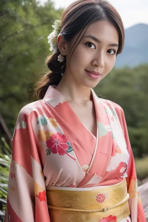 1girl,(wearing a gorgeous kimono:1.2),(RAW photo, best quality), (realistic, photo-realistic:1.4), masterpiece, an extremely delicate and beautiful, extremely detailed, 2k wallpaper, Amazing, finely detail, extremely detailed CG unity 8k wallpaper, ultra-d...