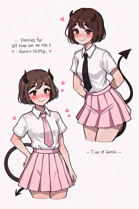 Glimmering pink manga style