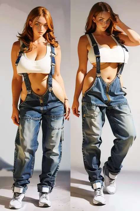 Plunge Overalls and Crop Top