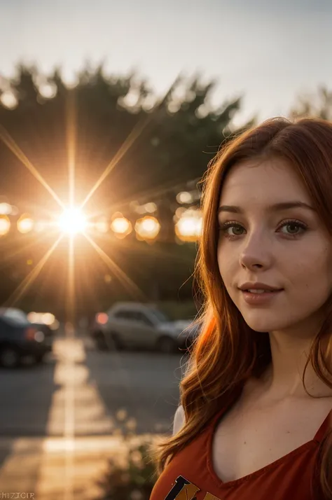 photograph, RAW photo,  tv_Mary_Fox_PS_V1,  ,((wearing an orange and cheerleader costume)) , 35mm, F/2.8, ((Photo Focus, DOF, Aperture, insanely detailed and intricate, hypermaximalist, beautiful, revealing, appealing, attractive, hyper realistic, super de...