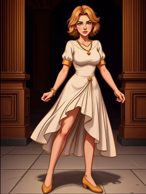 <lora:LCM_LoRA_Weights_SD15:1>
[ Alberta Watson|Meg Ryan], midi dress, gold chain necklace, and espadrilles, a cursed prince must save his kingdom